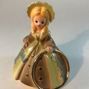 Josef Originals English Hula Hoop Girl (stickers!)